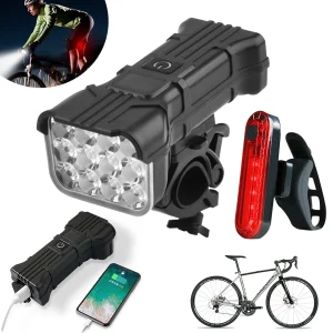 Bike Front and Rear Lights Bike Safety Light Set
